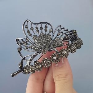 Kẹp Tóc Hình Bướm Đính Kim Cương Kẹp Tóc Kẹp Tóc Xoắn Trang Sức Đầu Kẹp Tóc Hình Bướm Sang Trọng Nhẹ Đính Đá Cao Cấp Cho Phụ Kiện Tóc Cho Nữ