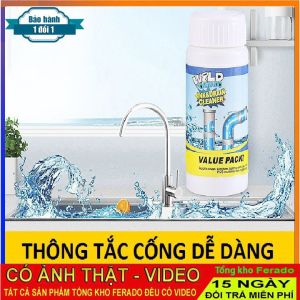 Bột thông tắc cống  ông nươc  bột thông cực mạnh VALUE PACK 110G