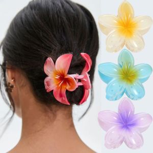 DEGRAD เด็กๆ ย้อนยุค คลิปหนีบปลาฉลาม ดีไซน์แฟชั่น วันหยุดชายหาด ไล่ระดับสี กิ๊บติดผมสไตล์เกาหลี เครื่องประดับผมผู้หญิง กรงเล็บผมลีลาวดี กรงเล็บผมดอกไม้