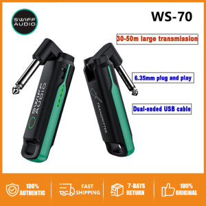 Original SWIFF WS-70 UHF Guitar Transmitter Receiver Mini Digital Wireless System Multifunctional Guitar System for Electric Guitar Bass