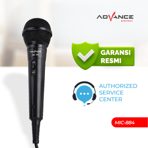 Advance microphone kabel karaoke Mic-884 Mic karaoke suara jernih / Mic kabel colokan besar 6.5mm