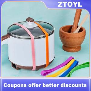 【ZTOYL】 1PC Silicone ban nhạc cao su đàn hồi cao su gói ban nhạc thêm lớn ban nhạc cao su cho máy tính xách tay văn phòng ngoài trời bánh Quà Tặng