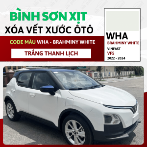 Sơn Xịt Xóa Vết Xước Cho Xe VINFAST VF5 Màu TRẮNG THANH LỊCH code WHA - BRAHMINY WHITE Chính Hãng OH PAINT Chất Lượng Cao