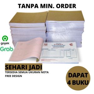 [TERLENGKAP] Nota Toko Custom 123 rangkap/ply bon surat jalan kwitansi