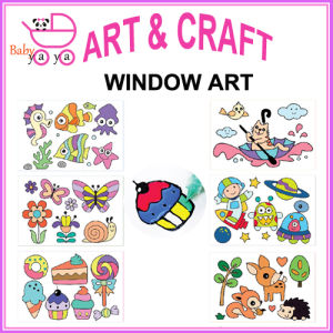 Window Art Kit Kid Craft Colour Painting / Glass Deco