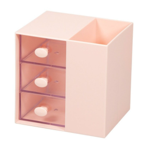 NOVAWEAR Clear Drawer Student Stationery Storage Box Stackable Multi Functional  Pen Holder Ins Style Fashion Jewelry Organizer Box for Cosmetic