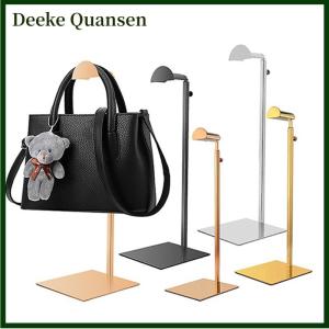 Deeke Có Thể Điều Chỉnh Đánh Bóng Vàng Bạc Treo Túi Túi Xách Kệ Hiển Thị Đứng Ví Túi Xách Chủ Giá Tổ Chức Đứng Lưu Trữ