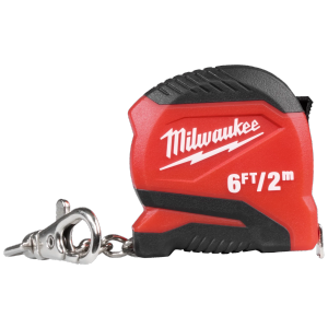 Milwaukee 6ft / 2m Keychain Tape Measure - 48-22-1706