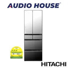 HITACHI R-HW540WS-XN 540L 6 DOOR FRIDGE COLOUR: CRYSTAL CHAMPAGNE