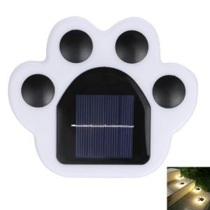 Outdoor Solar Powered Garden Cat Paw Lawn Lights Solar Cute Cat Paw Ground Lamps LED Cat Paw Scene Light Landscape Light