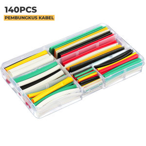 Pembungkus Kabel 140Pcs/530Pcs/800Pcs HeatShrink Tube Selang Bakar Kabel Isolasi Bakar - PK