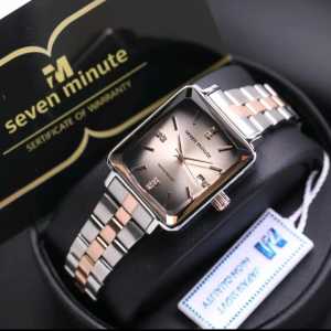 JAM TANGAN WANITA TERBARU 2024 TANGGAL AKTIF KACA TIMBUL SEVEN MINUTE VF-3710 ORIGINAL
