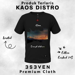 Tshirt Baju Kaos Distro Premium Pria Dewasa terbaru cotton 24 S -  3S3ven Clothing Official