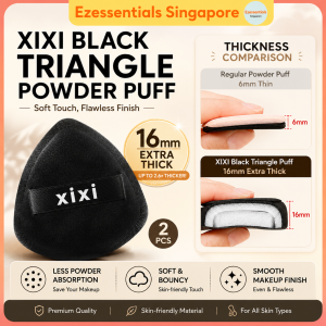 XIXI Triangle Powder Puff – Velvet Sponge for Foundation Soft and Skin-Friendly Dry and Wet Use