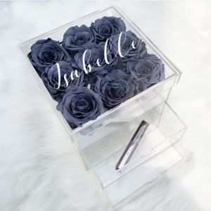 Customised Preserved Flower Gifts Box Personalised Mothers Day Gift Rose Makeup Box