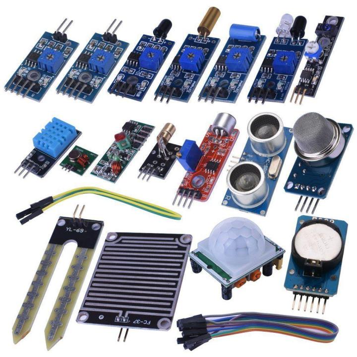 16 In 1 Modules Sensor Kit Project Super Starter Kits For Arduino Uno ...