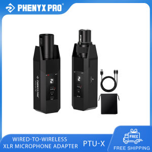 Phyx Pro PTU-X Plug-On Xlr máy phát không dây hệ thống thu Có Dây Để Không Dây Microphone XLR Adapter 16 UHF Tần số