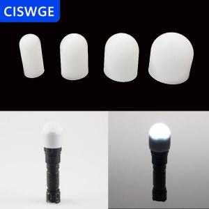 [COD] CISWGE Silicone đàn hồi đèn pin khuếch tán Chụp đèn bóng đèn che đèn Pin Φ28xΦ25x45 Φ35xΦ32x45 Φ41 x Φ 39x45