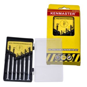 KENMASTER Obeng Jam Set 6 pcs Kacamata Tamiya Laptop Elektronik Komputer PC HP Handphone Jam Tangan