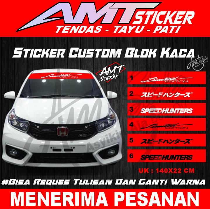 Stiker Blok Kaca Depan Mobil Pick Up Truk Lazada Indonesia