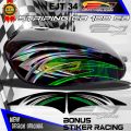 VARIASI STIKER CUSTOM CB HOLOGRAM DAN NON HOLOGRAM TERUPDATE / DECALL STRIPING BODY MOTOR CB / STICKER MOTOR CB EJT34. 