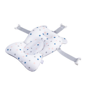 【Moms First Choice】 Foldable baby bath tub new style Easy to Fold Space-Saving Lightweight Rubber Materia with Floating cushion Suit new born baby Gifts for baby