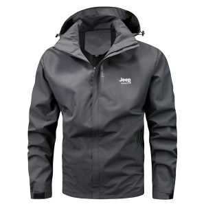 PLOVER Plus Size M-4XL Mens hooded Jacket Waterproof Windproof Lightweight Jacket Outdoor Sports Hiking Jacket