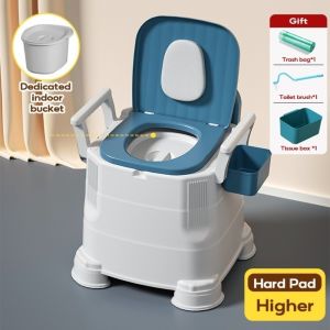 BESTIT Portable Mobile Toilet Non-slip Plastic Toilet Bowl Comfortable Deodorization Toilet Chair For Elderly Pregnant Women