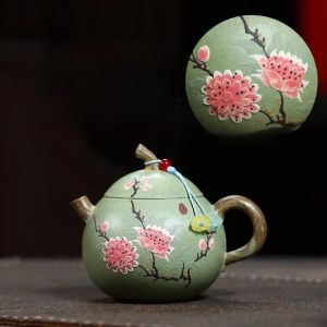 190ml Plum Blossoms Yixing Handmade Purple Clay Teapot Raw Ore Tea Pot Kung Fu Tea Set2026