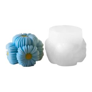Silicone Mold for Detailed Flower Ball and Soap Projects Aromatherapys Ornament Making Mold Supplies