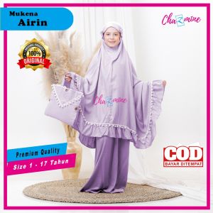 Mukena Anak Perempuan Usia 1-17 Tahun Airin Rayon Premium Super Adem By Chazmine