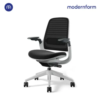 Modernform เก้าอี้ Steelcase ergonomic รุ่น Series1 พนักพิงกลาง เบาะผ้า พนักพิงตาข่าย