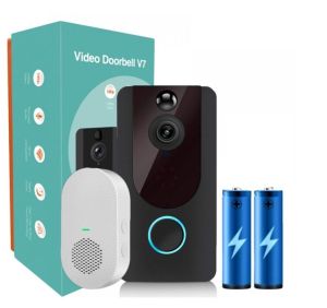 V7 HD 1080P Smart Wifi Video Doorbell Camera Visual Intercom Night Vision IP Door Bell Wireless Security Cameras