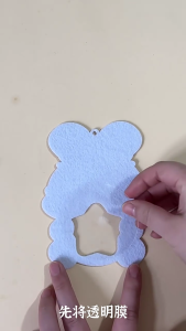 NonWoven Fabric Animal Pendant Craft Kits Making Set for Toddler Early Educational Toy Handmade Hanging Decoration