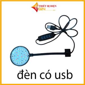 Đèn Kẹp Tròn Cổng USB Điều Chỉnh 360 Độ Chế Độ Đổi Màu RGB Cho Bể Cá Bể Thủy Sinh