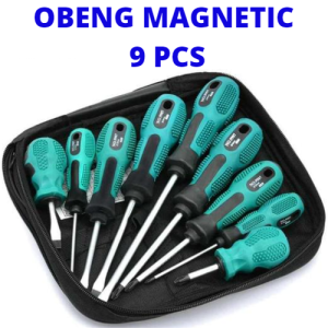 OBENG MAGNETIC SET KOMPLIT 9 IN 1 OBENG MAGNET SET MULTIFUNGSI