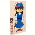 BEIBEI Educational Toys Early Learning Toys Multi-Layer Wooden Human Body Puzzle Boys Girls Parent-child Interaction Body Structure Puzzle Learning Toys Panel Toy Educational Anatomy Jigsaw Cognitive Teaching Aids. 