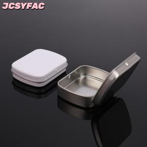 JCSYFAC Bộ dụng cụ sinh tồn hộp đựng lật nhỏ màu đen bạc kim loại rỗng cho kẹo chìa khóa