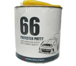 Dempul Plastik 66 Polyster Galon + Hardener / Dempul Kayu Besi plastik