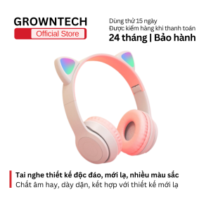 Tai nghe bluetooth GROWNTECH MZ 47 TWS blueooth không dây tai mèo phát sáng led