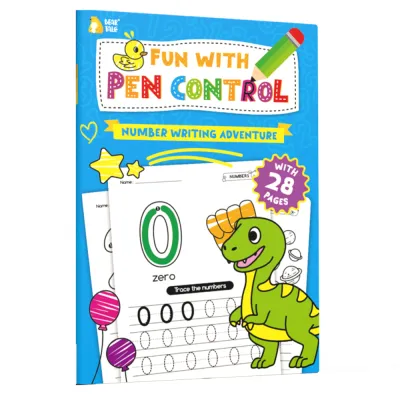 BEAR TALE Kids Alphabet Tracing Worksheet Pen Control Numbers Workbook Pre-school Educational Copy Practice Book 28 Pages