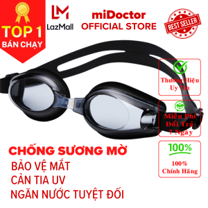 [Bảo hành 12 tháng - hãng chính hãng] kính bơi nam nữ kính bơi có bịt tai tráng gương - Chống tia UV kính bơi chống sương mù - miDoctor