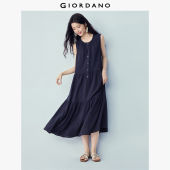 Giordano Beau Monde Women Women Dress - Round Neck Free Shipping 13466265