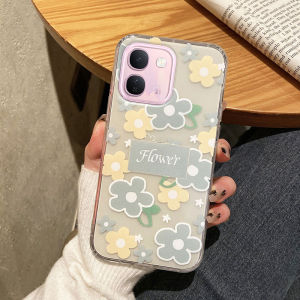 Phone Casing for Vivo V80 Lite V70 fe V60 V50 Lite 5G New 2026 Beautiful Flower Pattern Design Transparent Soft Silicone Case for Vivo V80Lite 5G for Girl Phone Cover