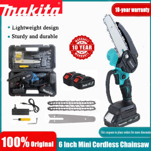 Makita 6-inch Cordless Mini Chainsaw Branch Saw Wood Pruning Blade Tree Cutter Brushless Lithium Electric Chainsaw 9