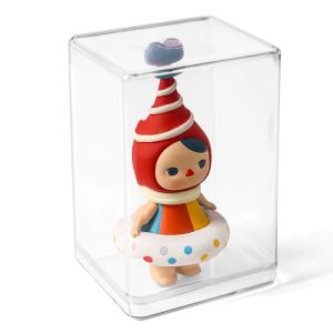 HTW shop Acrylic display box cartoon Figure dolls transparent protection case dust-proof toy small storage mini box