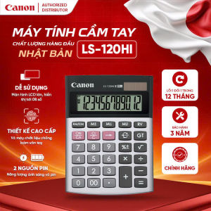 Máy tính tiền Canon LS-120HI III màn hình lớn hiển thị 12 số tính nhanh bền đẹp bảo hành 3 năm