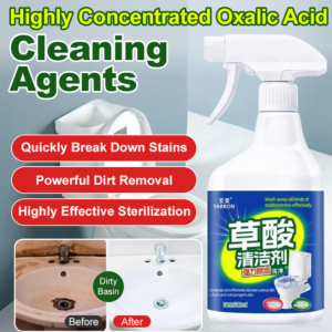🌿Powerful Stain Removal🚽Highly Concentrated Non-toxic And Non-corrosive Oxalic Acid Cleaner / Powerful Stain Removal Safe And Environmentally Friendly Stubborn Stain Remover / Toilet And Bathtub Tile Surface Cleaning