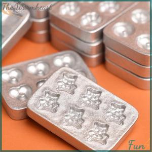 【The Warmheart】 10pcs Doll House Miniature Mini Cake Baking Mold Kitchen Scene Mini Plate Gingerbread Man Heart Baking Tray Model Decoration