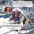Safety Body Harness Double Hook/Safety Belt Proyek Hook Besar. 